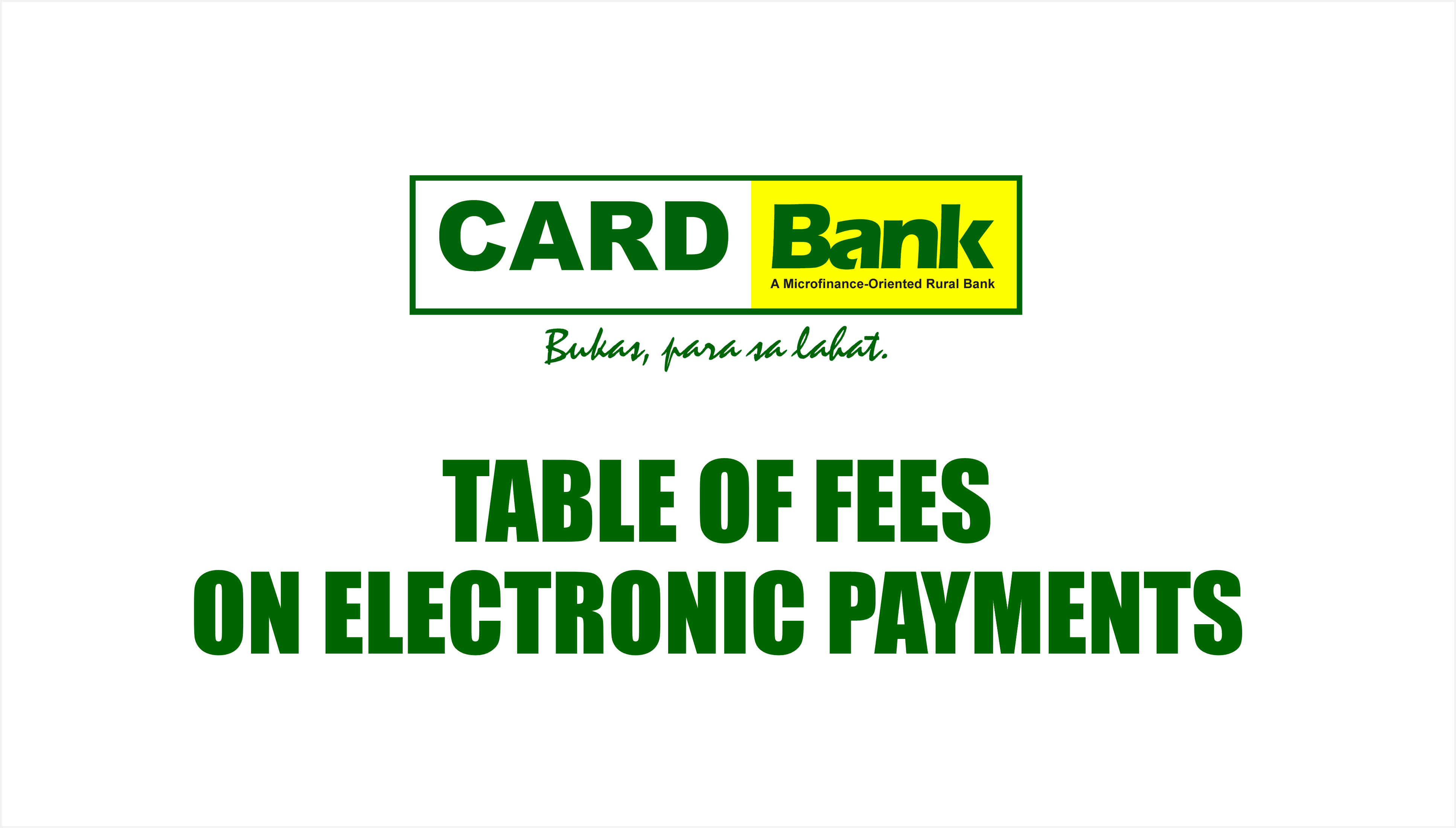 konek2CARD FEES and CHARGES