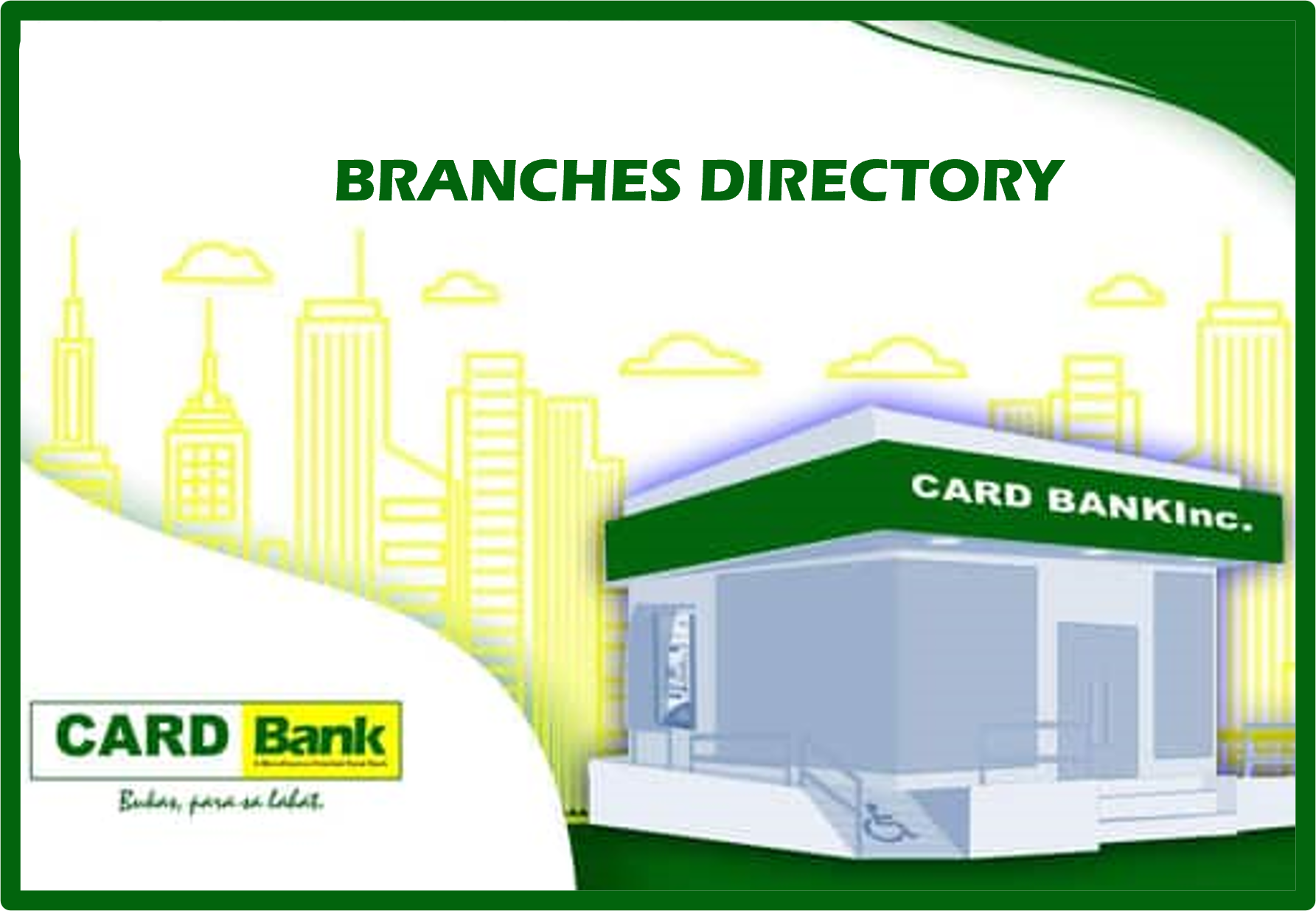 CARD BANK BRANCHES DIRECTORY
